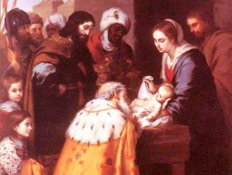 6 janvier : l'Epiphanie du Seigneur Adoration-of-the-Wise-Men-by-Murillo-02_bmp