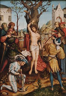 20 Janvier : Saint Sébastien Martyrium_Des_Hl__Sebastian__28Detail_29_Hans_Holbein