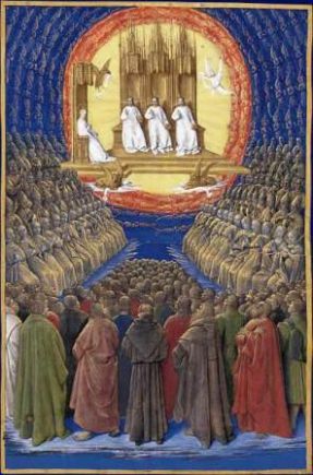 1er novembre Fête de tous les Saints  La_trinite_et_tous_les_saints_fouquet