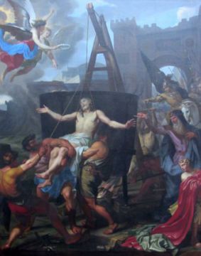 8 mai : Fête de St Michel Archange sur le Mont Gargan (Italie) - Page 17 Le_Martyre_de_Saint_Jean__C3_A0_la_porte_latine