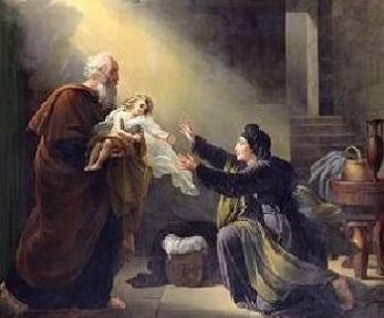 20 juillet : Saint Elie (Prophète de l'Ancient Testament) Elie-veuve-sarepta-rqh450